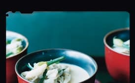 Steamed Egg Custard with Blue Crab and Flowering Chives