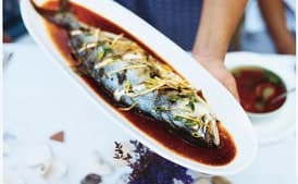 Steamed Fish with Scallions and Ginger