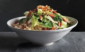 Stir-Fried Lettuces With Crispy Shallots