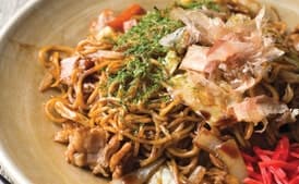 Stir-Fried Noodles With Pork, Cabbage, and Ginger (Yakisoba)