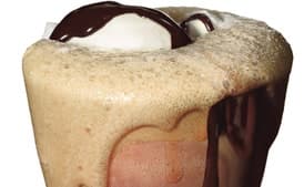 Stout Floats With Cocoa Syrup