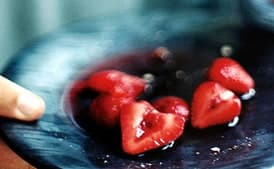 Strawberries in Red Wine