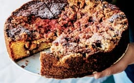 Strawberry-Almond Cornmeal Cake