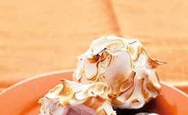 Strawberry and Chocolate Baked Alaska