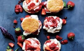 Strawberry-Basil Shortcakes