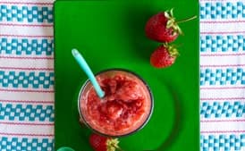 Strawberry-Hibiscus Granita