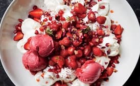 Strawberry, Pomegranate, and Rose Petal Mess