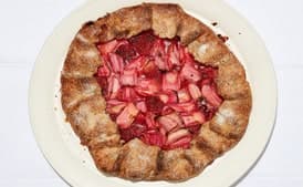 Strawberry-Rhubarb Galette with Buckwheat Crust