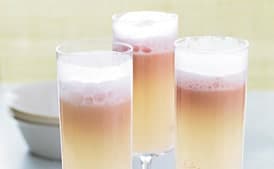 Strawberry Sorbato and Prosecco Floats