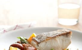Striped Bass with Heirloom Tomato Scampi