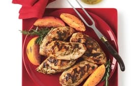 Stuffed Chicken Breasts with Rosemary-Orange Dressing