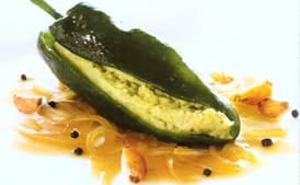 Stuffed Poblano Chiles with Avocado and Potatoes