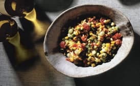 Succotash of Fresh Corn, Lima Beans, Tomatoes and Onions
