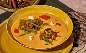 Summer Bean Soup With Tomato Brown Butter