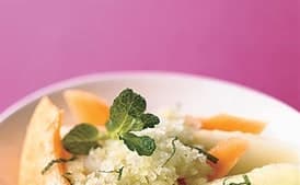 Summer Melon with Basil-Mint Granita