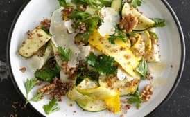 Summer Squash and Red Quinoa Salad with Walnuts