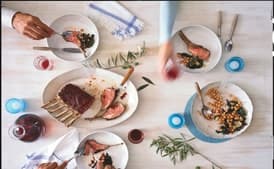 Sun-Dried Tomato and Garlic-Crusted Rack of Lamb