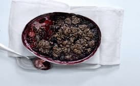 Sweet and Sour Cherry and Buckwheat Crumble