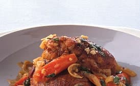 Sweet-and-Sour Chicken Thighs with Carrots
