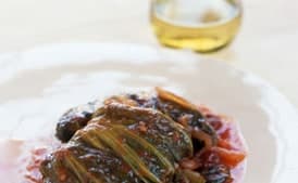 Sweet-and-Sour Stuffed Mustard Cabbage