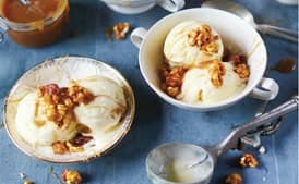 Sweet Corn Ice Cream With Butterscotch