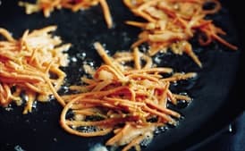 Sweet Potato and Kimchi Pancakes