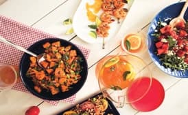 Sweet Potato and Poblano Salad with Honey and Rosemary