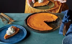 Sweet Potato–Miso Pie with Chocolate-Sesame Crust