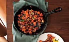 Sweet Potato-Pork Belly Hash