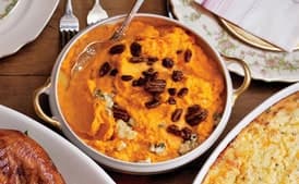 Sweet Potatoes with Blue Cheese and Pecans