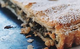 Swiss Chard, Raisin, and Pine Nut Tart