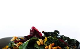 Swiss Chard with Raisins and Pine Nuts