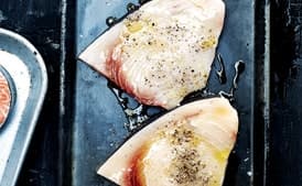 Swordfish Steaks with Olive Gremolata