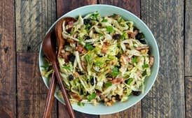 Tangy Grilled-Cabbage Slaw with Raisins and Walnuts