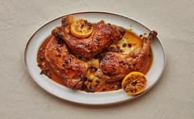 Tangy Vinegar Chicken With Barberries and Orange