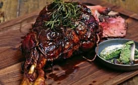 Tapenade-Stuffed Leg of Lamb