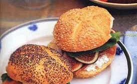 Tarragon-Caper Egg Salad Sandwiches with Smoked Salmon