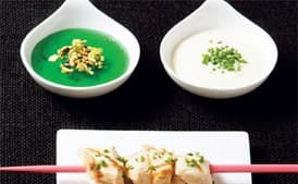 Tarragon Chicken with Anchovy Cream