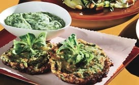 Tender Zucchini Fritters with Green Goddess Dressing