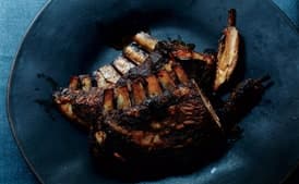 Tex-Mex Roasted Lamb Ribs With Cheese Grits