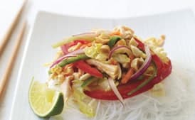 Thai Chicken Salad with Rice Noodles