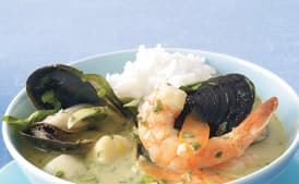 Thai Green Curry with Seafood