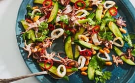 Thai-Style Squid and Cucumber Salad