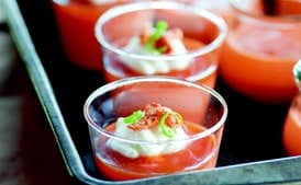 Thai Tea Pudding with Lime Caramel and Candied Cashews