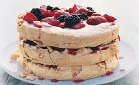 Three-Layer Berry and Brown Sugar Pavlova
