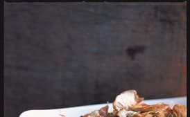 Three-Mushroom Dressing with Prosciutto