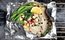 Tilapia Piccata with Snap Peas