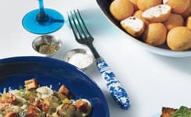 Toasted Bread with Burrata and Arugula