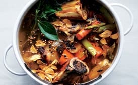 Toasted Garlic-Beef Stock