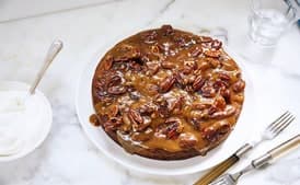 Toasted Pecan Torte with Butterscotch Topping